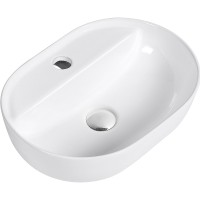 Раковина beWash Lusso 43 BK4330CT041 Белый глянец фарфор накладная