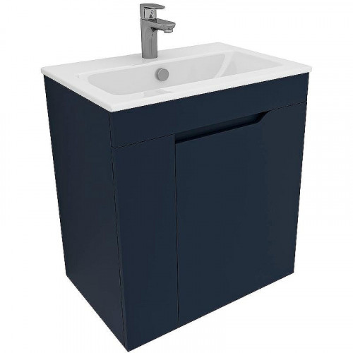 Тумба под раковину Aquanet Практика 60 330454 подвесная Маренго