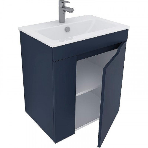 Тумба под раковину Aquanet Практика 60 330454 подвесная Маренго