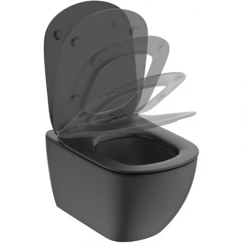 Унитаз Ideal Standard Tesi AquaBlade T0079V3 подвесной Черный матовый без сиденья фарфор подвесной
