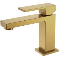 Смеситель для раковины Boheme Qubic 471-BR Бронза латунь