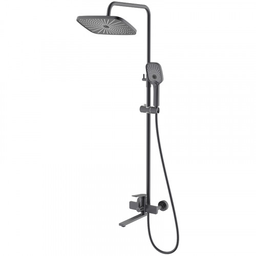 Душевая система Splenka S40.24.07 Серая матовая латунь на стену