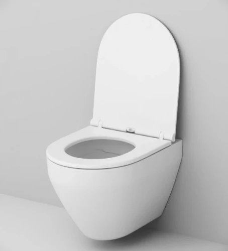 Комплект унитаза с инсталляцией AM.PM Spirit V2.0 FlashClean IS47051.701700 с сиденьем Микролифт и клавишей смыва Хром фарфор подвесной