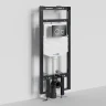 Инсталляция WasserKRAFT Dinkel 58TLT.010.ME.PB01 для унитаза с клавишей смыва Черный глянец