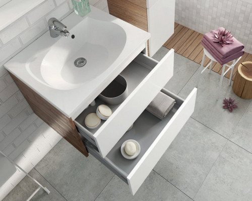 Раковина Ravak Rosa II 60 XJ201160000 Белая искусственный камень (литьевой мрамор) полувстраиваемая