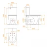 Унитаз компакт RGW SW-04 67420104-01 с бачком и сиденьем Микролифт фаянс напольный