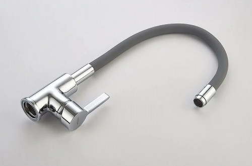 Смеситель для кухни Ledeme Rainbow 4898-9L Хром Серый