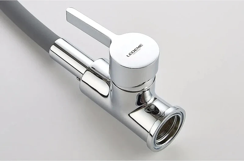 Смеситель для кухни Ledeme Rainbow 4898-9L Хром Серый