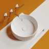 Раковина-чаша Ceramicanova Element 36 CN6057 Белая глянцевая фарфор накладная