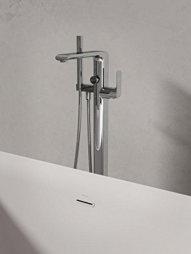Смеситель для ванны Ravak Flat FL 080.00CR X070440 цвет Хром