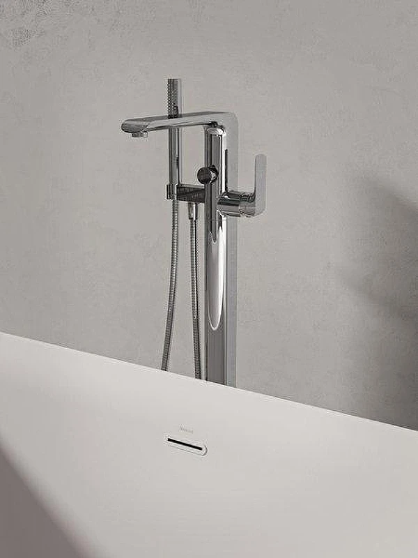 Смеситель для ванны Ravak Flat FL 080.00CR X070440 цвет Хром