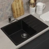Кухонная мойка Uperwood ECON UPD-506-004 60 4910201242 цвет Черный оникс