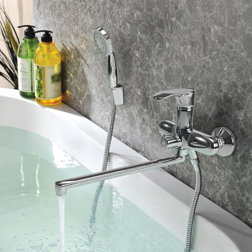 Смеситель для ванны Paini Palermo PACR119KM универсальный Хром