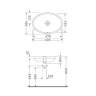 Раковина встраиваемая снизу Duravit Jelsa 50 2401470028 цвет Белый