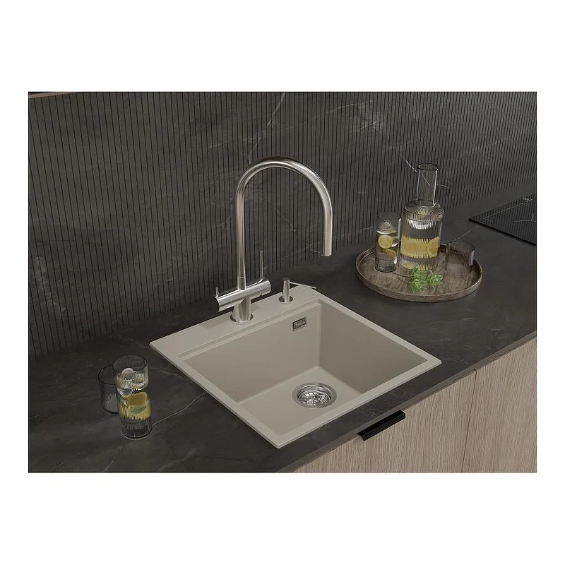 Кухонная мойка Rivelato Tesoro 50 TR-505-R topazio цвет Топаз