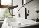 Смеситель для раковины Hansgrohe Finoris 76063670 Черный матовый латунь