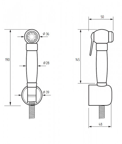 Гигиенический душ Migliore Karina 20097 Хром латунь на стену