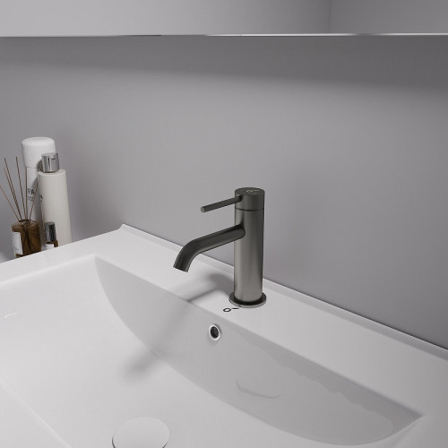 Смеситель для раковины Oliveeka Y OL-88139017-BGM цвет Оружейный металл матовый