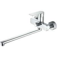 Смеситель для ванны Haiba HB22617 универсальный Хром латунь на стену