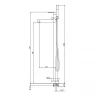 Смеситель для ванны Gattoni Circle One 9008/90NO Черный матовый