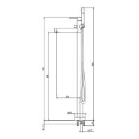 Смеситель для ванны Gattoni Circle One 9008/90NO Черный матовый