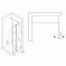 Душевая стенка RGW Z-071 30 352207103-11 профиль Хром стекло прозрачное