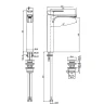 Смеситель для раковины Fima Carlo Frattini Mast F3131/HCR.1 цвет Хром