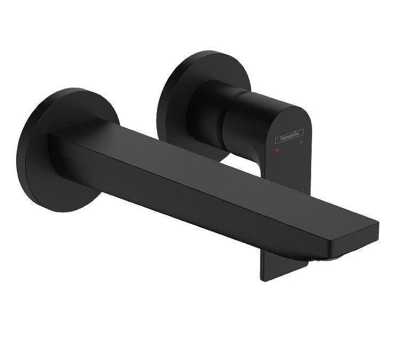 Смеситель для раковины Hansgrohe Rebris E 72568670 цвет Черный матовый