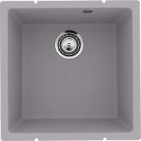 Кухонная мойка Ulgran Quartz Underground 400-04 Платина искусственный камень (литьевой мрамор) встраиваемый