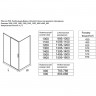 Душевой уголок Aquanet Pleasure Evo AE65-140x80-BT 140x80 324139 профиль Черный стекло прозрачное