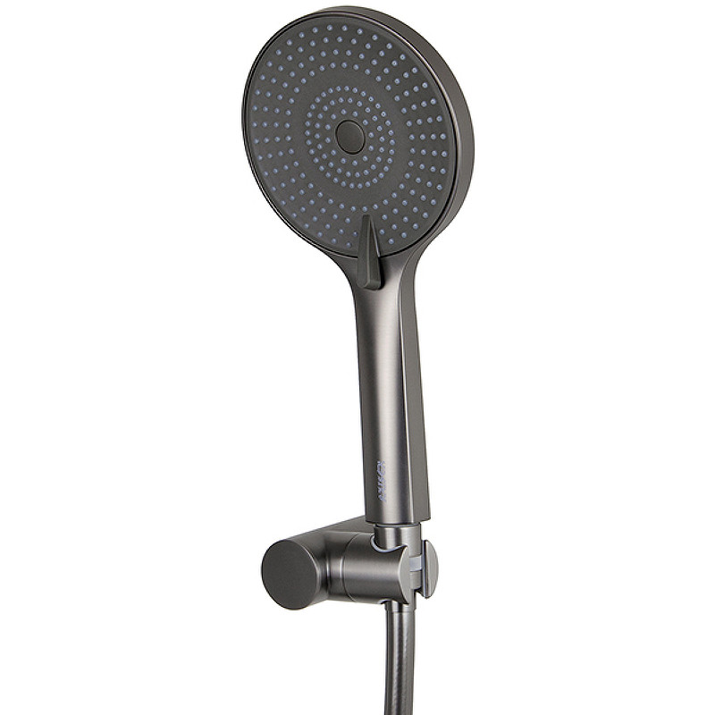 Смеситель для ванны Kaiser Serio 05322-15 с термостатом Вороненая сталь латунь на стену