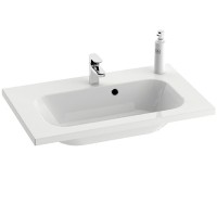 Раковина Ravak Chrome 60 XJG01160000 Белая искусственный камень (литьевой мрамор) полувстраиваемая