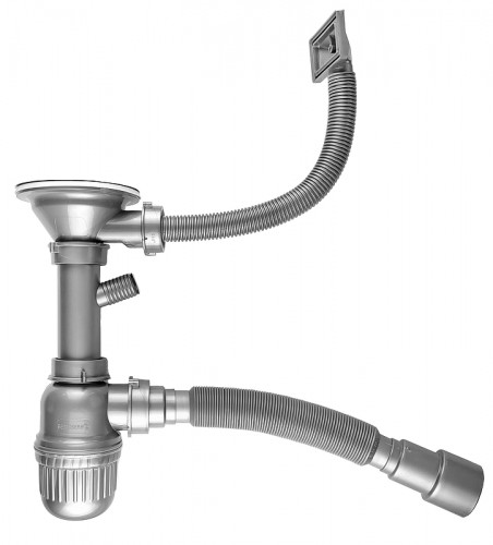 Сифон для кухонной мойки Bettoserb 125330 цвет Серый