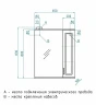Зеркало со шкафом Style Line Олеандр 2 Люкс 65 ЛС-00000050 с подсветкой Белое МДФ / ЛДСП, стекло