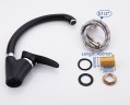 Смеситель для кухни Frap F4101-11 Черный матовый силумин