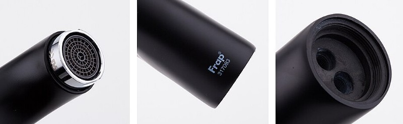 Смеситель для кухни Frap F4101-11 Черный матовый силумин