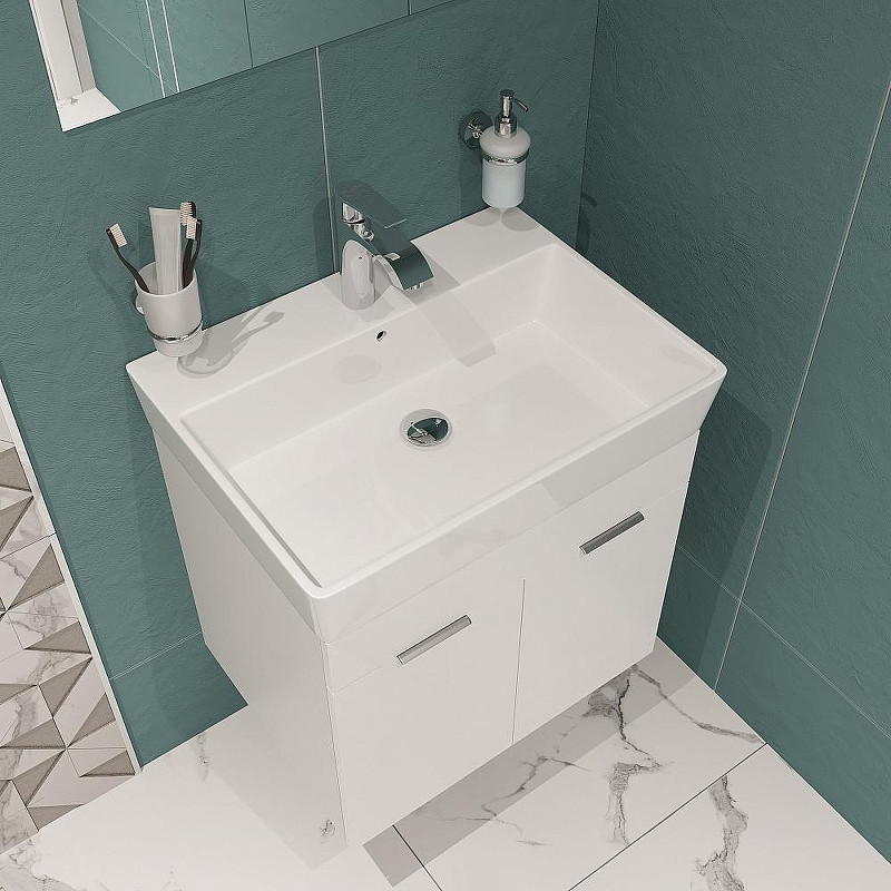 Тумба с раковиной DIWO Анапа 60 TR-672628 подвесная цвет Белый