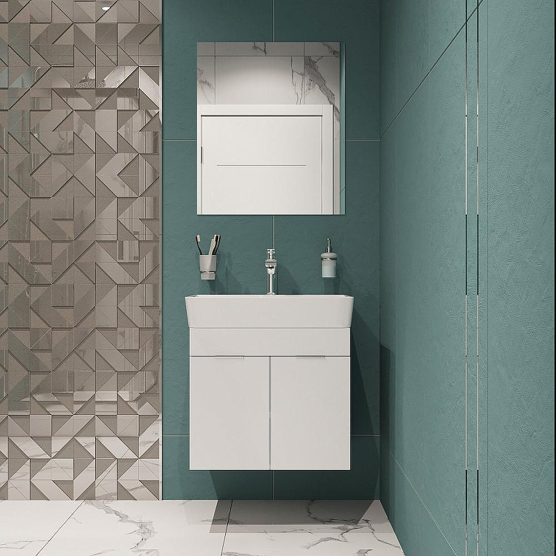 Тумба с раковиной DIWO Анапа 60 TR-672628 подвесная цвет Белый