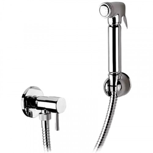 Гигиенический душ с запорным вентилем Remer 332REL Хром латунь на стену