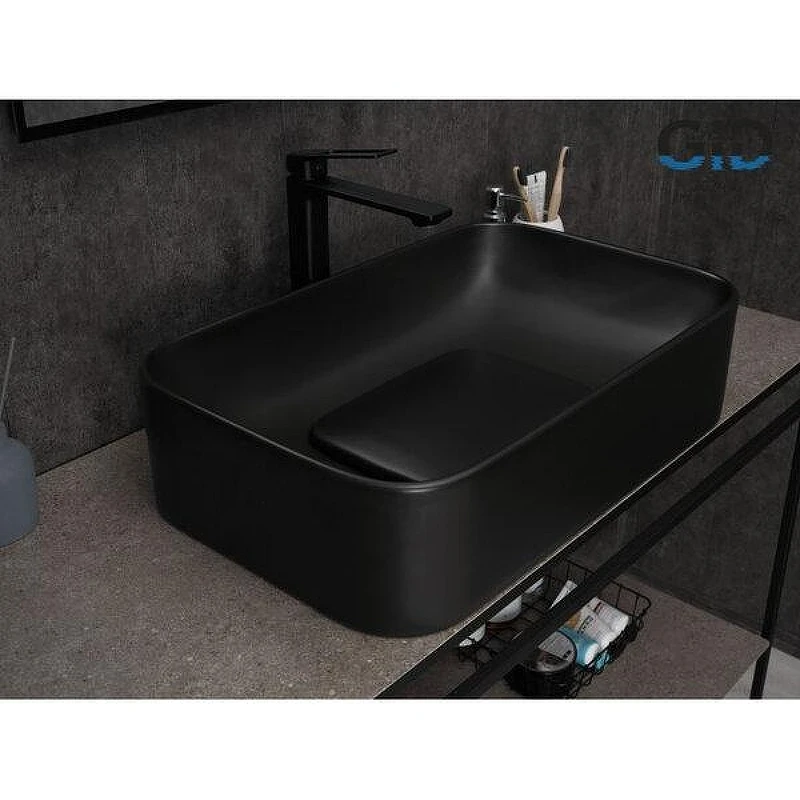 Раковина-чаша Gid Geometrico Bm9598 61 53365 цвет Черный матовый