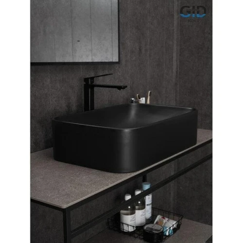 Раковина-чаша Gid Geometrico Bm9598 61 53365 цвет Черный матовый