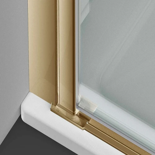 Душевая дверь Vincea Alpha 60 VDP-3AL600CLG профиль Брашированное золото стекло прозрачное