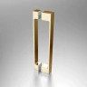 Душевая дверь Vincea Alpha 60 VDP-3AL600CLG профиль Брашированное золото стекло прозрачное