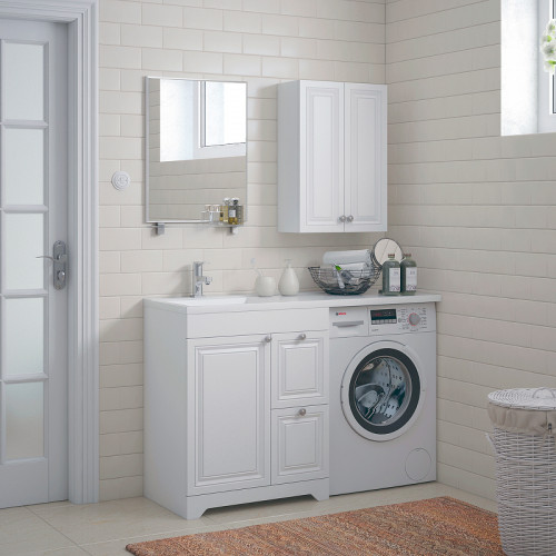 Подвесной шкаф Corozo Леон 50 SD-00000775 Белый МДФ / ЛДСП