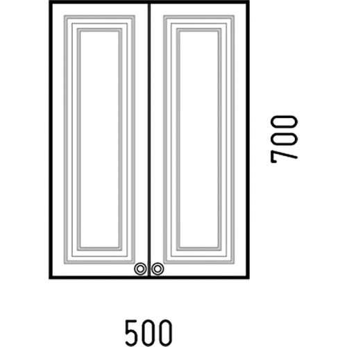 Подвесной шкаф Corozo Леон 50 SD-00000775 Белый МДФ / ЛДСП