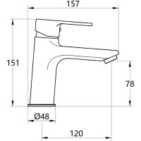 Смеситель для раковины Melodia della vita Aria MDV35721 Хром