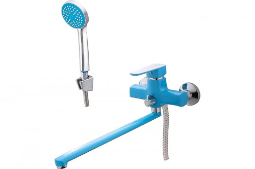 Смеситель для ванны Ekko E22304 универсальный цвет Хром Синий