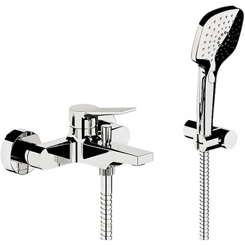 Смеситель для ванны Remer Slash SL02 Хром латунь на стену