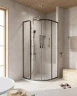 Душевой уголок Cezares Relax-304 100x100 RELAX-304-R-2-100-C-GM профиль Оружейная сталь стекло прозрачное