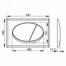 Комплект унитаза Vincea Evo Rimless VT1-34S с инсталляцией Alcaplast Sadromodul AM101/1120-3:1 RU M71-0001 с сиденьем Микролифт и клавишей смыва Хром фарфор подвесной